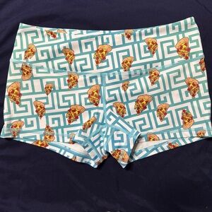 Feed Me Fight Me Pizza Shorts